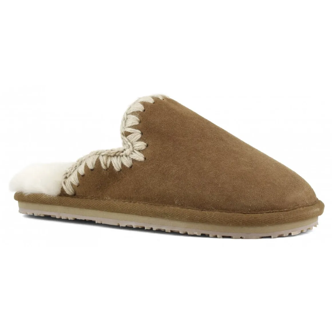 Suede Slipper Eskimo Stitch