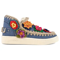 Summer Eskimo Sneaker Crochet Flowers