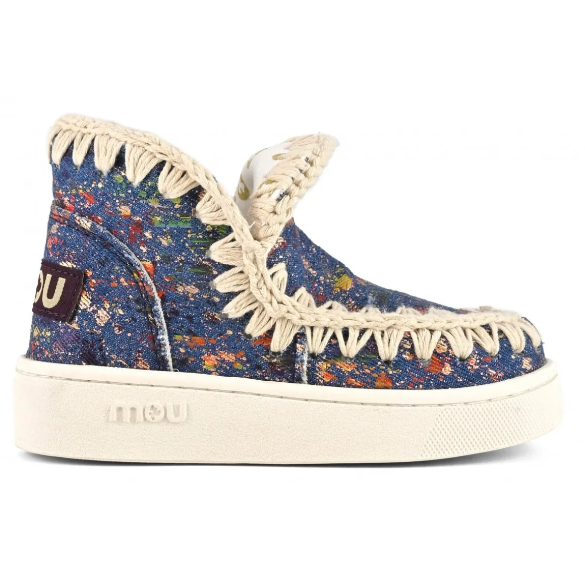 Summer Eskimo Sneaker Kid Metallic Denim