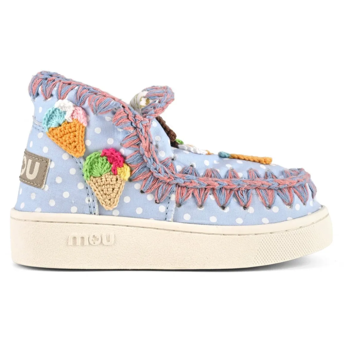 Summer Eskimo Sneaker Kid Crochet Ice Creams