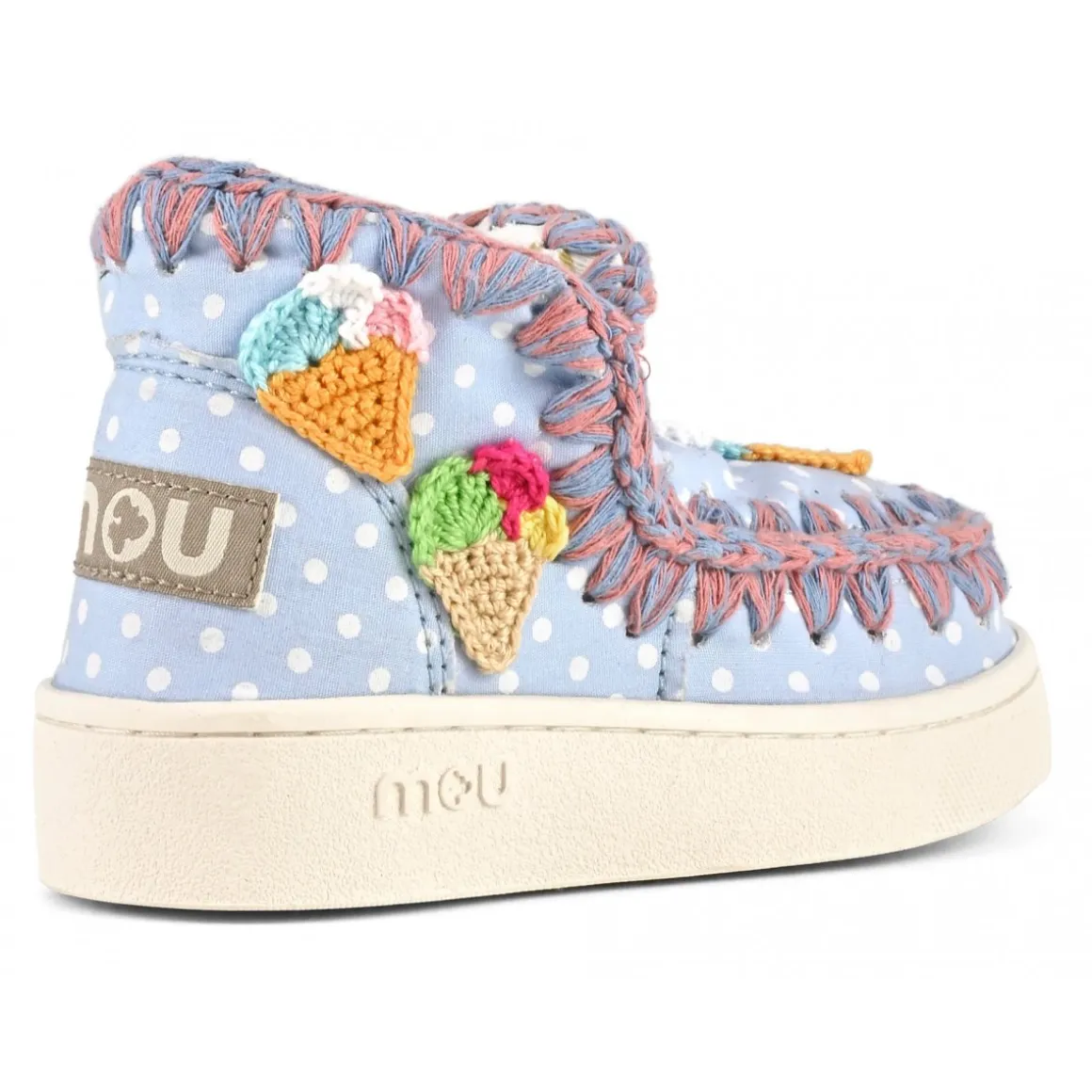 Summer Eskimo Sneaker Kid Crochet Ice Creams